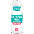 Frisco Gentle Cleaning Waterless Grooming Wipes for Puppies & Kittens, Green Tea Scent, 80 count