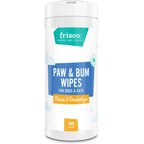 Frisco Deodorizing Paw & Bum Waterless Grooming Wipes for Dogs & Cats, 80 count
