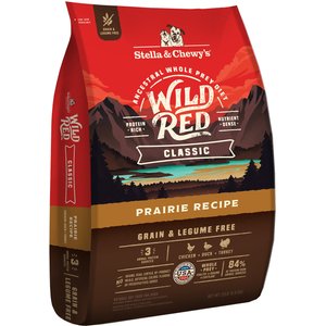 Stella & Chewy's Wild Red Classic Kibble Grain-Free Prairie Recipe Dry Dog Food, 22-lb bag