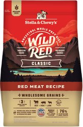 Stella & Chewy's Wild Red Classic Kibble Wholesome Grains Red Meat Recipe Dry Dog Food, 3.5-lb bag