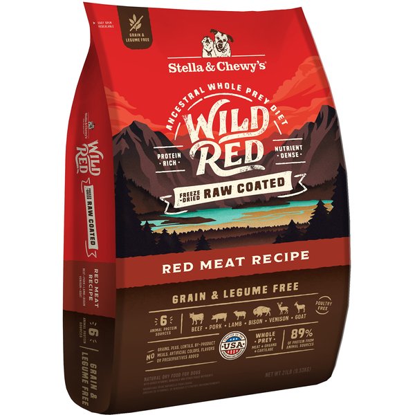 STELLA & CHEWY'S Wild Red Raw Blend Kibble Grain-Free Red Meat Recipe ...