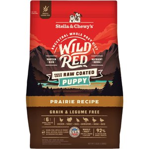 STELLA CHEWY S Wild Red Raw Coated Kibble Grain Free Prairie