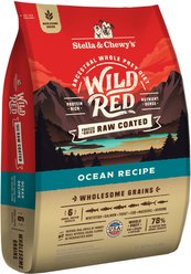 Stella & Chewy's Wild Red Raw Coated Kibble Wholesome Grains Ocean Recipe Dry Dog Food, 21-lb bag