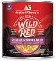 Stella & Chewy's Wild Red Grain-Free Chicken & Turkey Stew Wet Dog Food, 10-oz can, case of 6