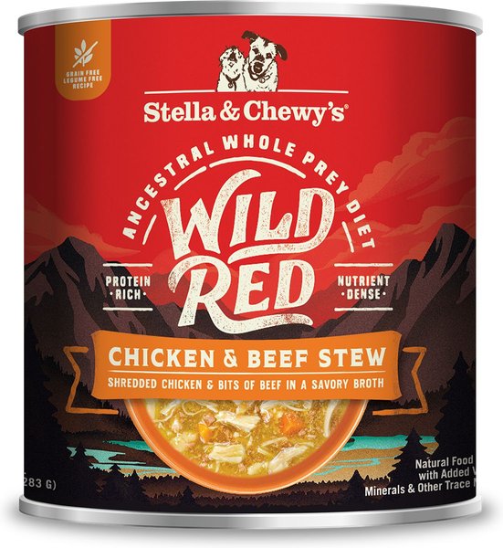 Stella Chewy s Wild Red Grain Free Chicken Beef Stew Wet Dog Food