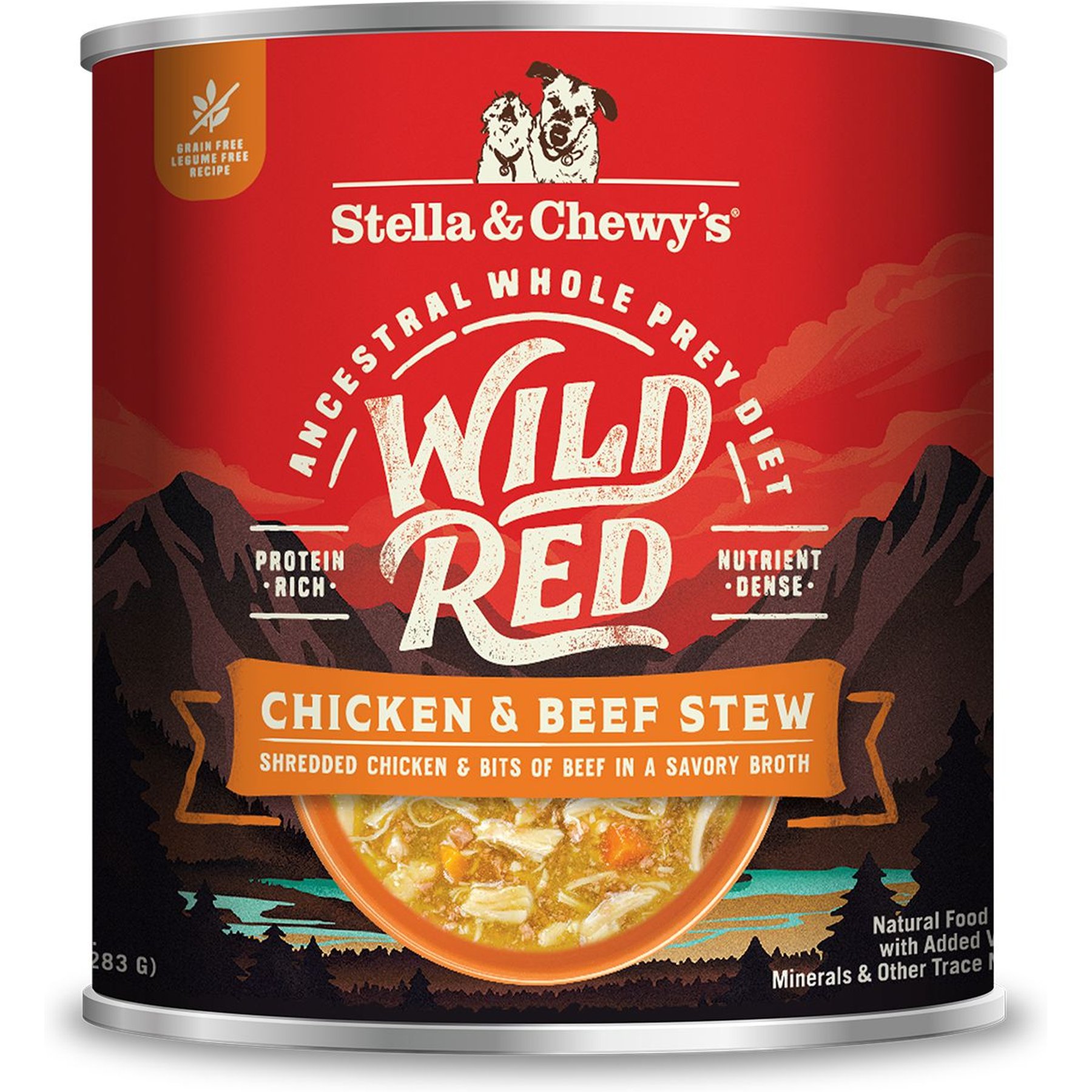 STELLA CHEWY S Wild Red Grain Free Chicken Beef Stew Wet