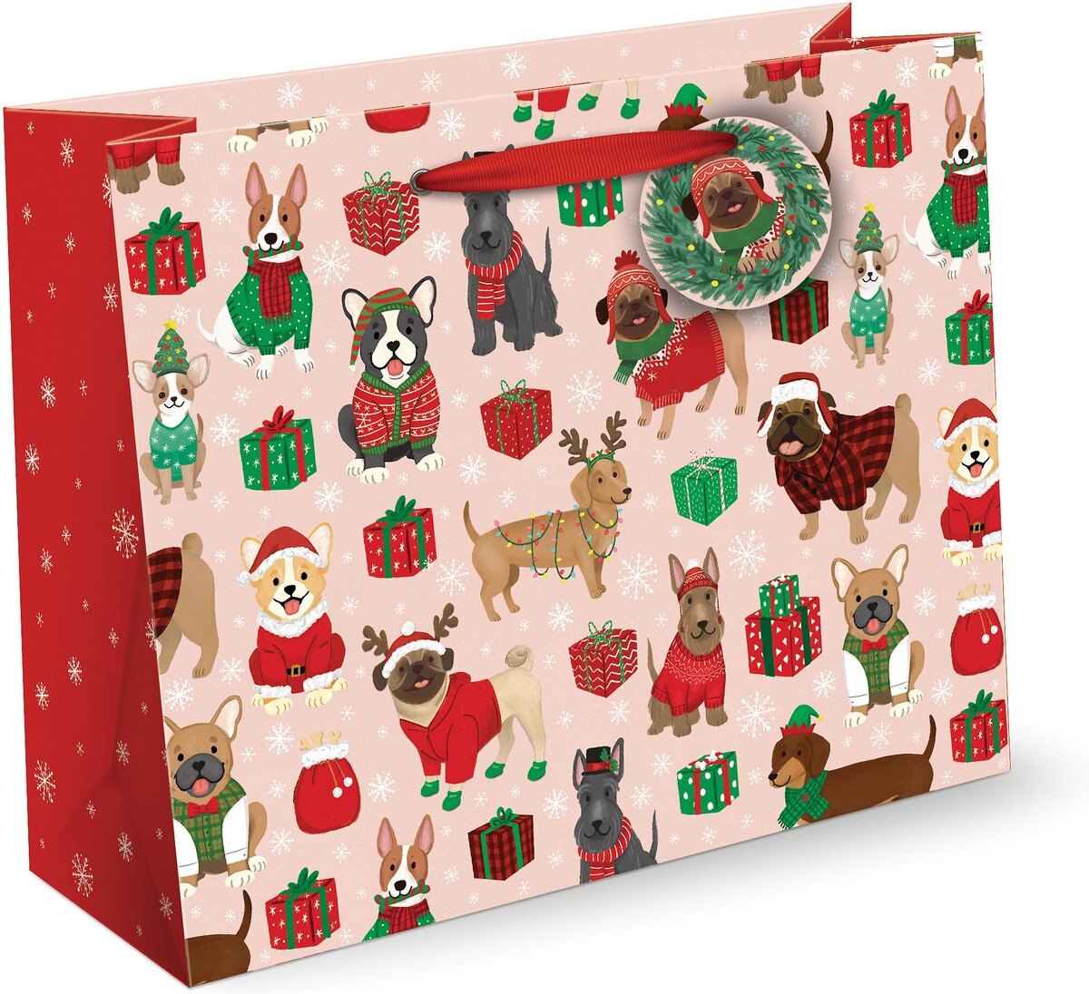PUNCH STUDIO Horizontal Holiday Gift Bag