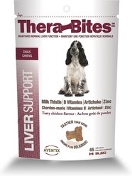 Aventix Thera-Bites Liver Support Chicken Flavor Soft Chews Dog Supplement, 45 count