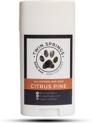 Twin Springs Bark Bar Citrus Pine Scented Dog Soap Stick, 2.65-oz bar slide 1 of 3