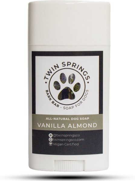 Twin Springs Bark Bar Vanilla Almond Scented Dog Soap Stick, 2.65-oz bar slide 1 of 5