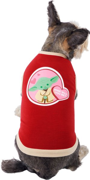 STAR WARS YODA "Mine Will You Be" Dog & Cat T- Shirt, XX-Small slide 1 of 7