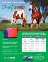 Shoofly Leggins Horse Fly Boots, 4 count, Blue, Mini slide 2 of 3