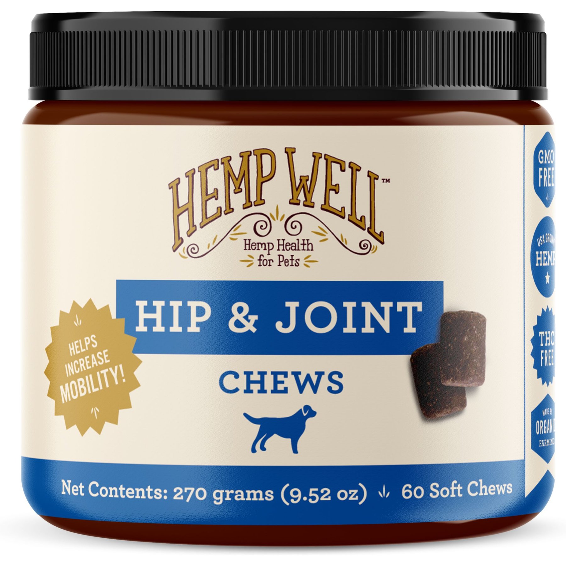 Hemp Well Hip & Joint Support Soft Chew Dog Supplement
