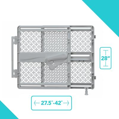 Show full view: Summer by Ingenuity Indoor & Outdoor Multi Function Walk-Thru Dog Gate, Gray slide 2 of 5