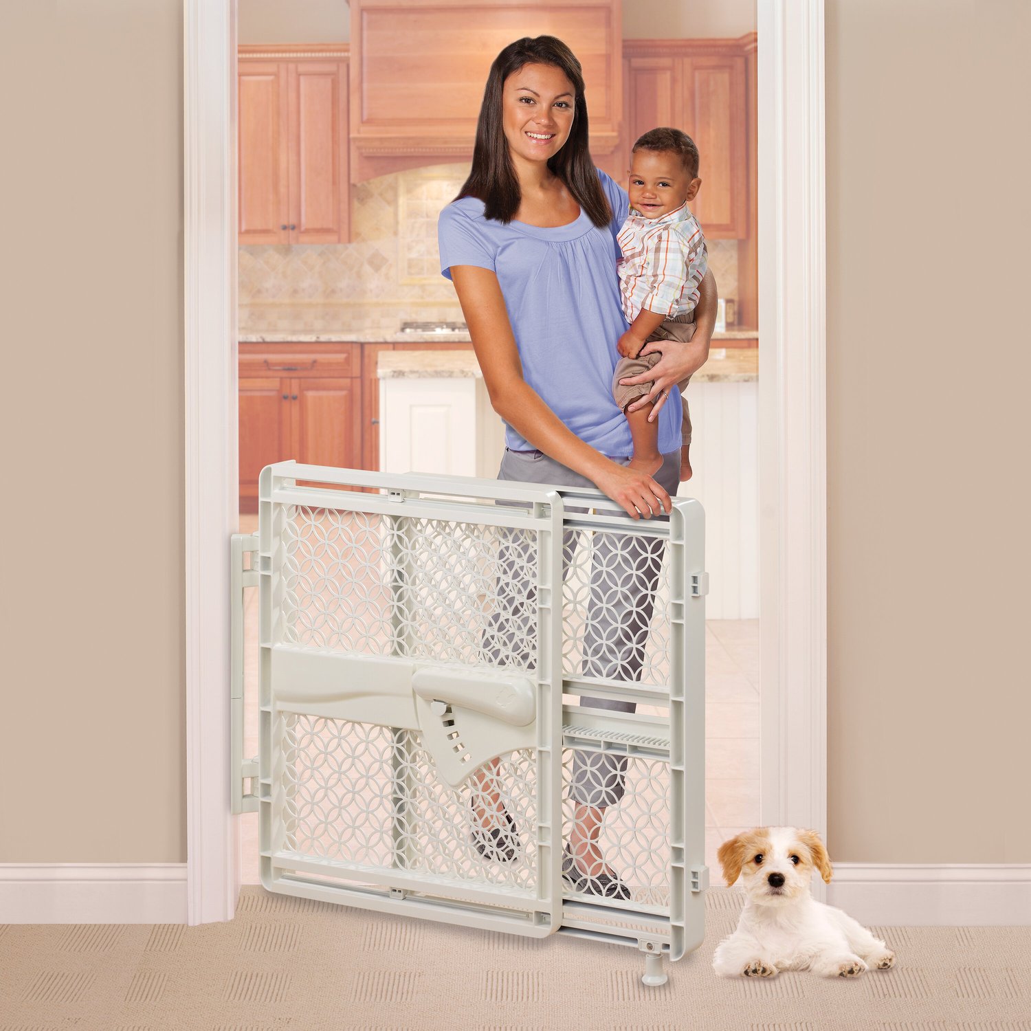 Summer by Ingenuity Indoor & Outdoor Multi Function Walk-Thru Dog Gate