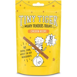 Tiny Tiger Meaty Tenders Sticks Chicken Flavor Soft & Chewy Cat Treats 10 count