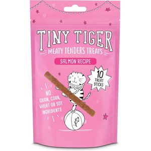 Tiny Tiger Meaty Tenders Sticks Cat Treats, Salmon Recipe, 10 count
