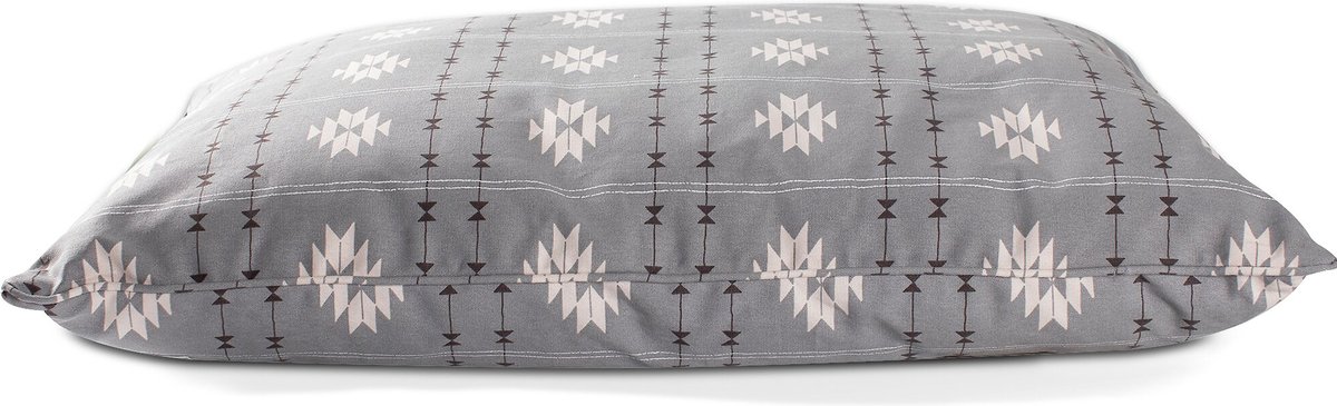 FRINGE STUDIO Pillow Dog Bed Large Gray Chewy