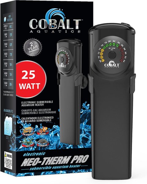 Cobalt Aquatics Electronic Neo-Therm Pro Submersible Aquarium Heater, 25-Watt slide 1 of 7