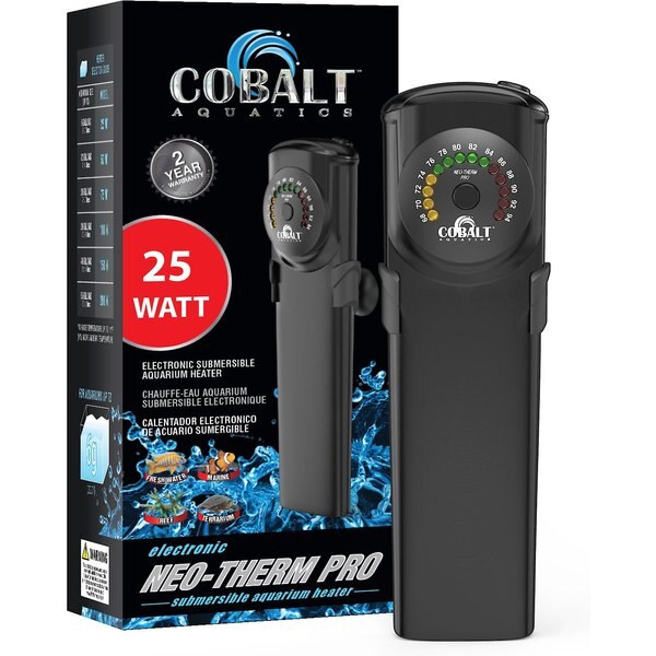 COBALT AQUATICS Electronic Neo-Therm Pro Submersible Aquarium Heater,  25-Watt - Chewy.com