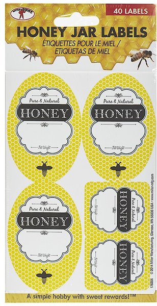 Little Giant Honey Jar Bee Labels slide 1 of 1