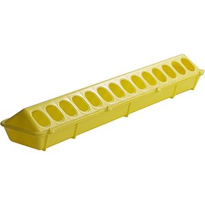 Little Giant Flip-Top Poultry Ground Feeder, Yellow