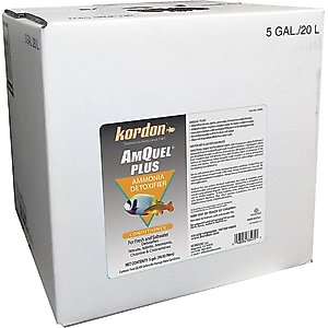Kordon AmQuel Plus Ammonia Detoxifier Aquarium Water Conditioner, 5-gal bottle