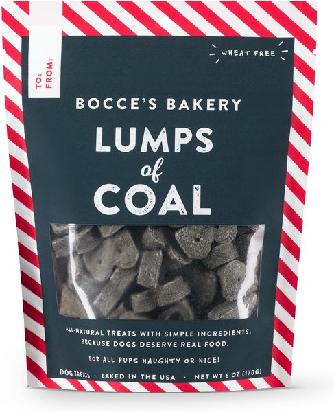 Bocce's Bakery Lumps of Coal Soft & Chewy Dog Treats, 6-oz bag slide 1 of 2