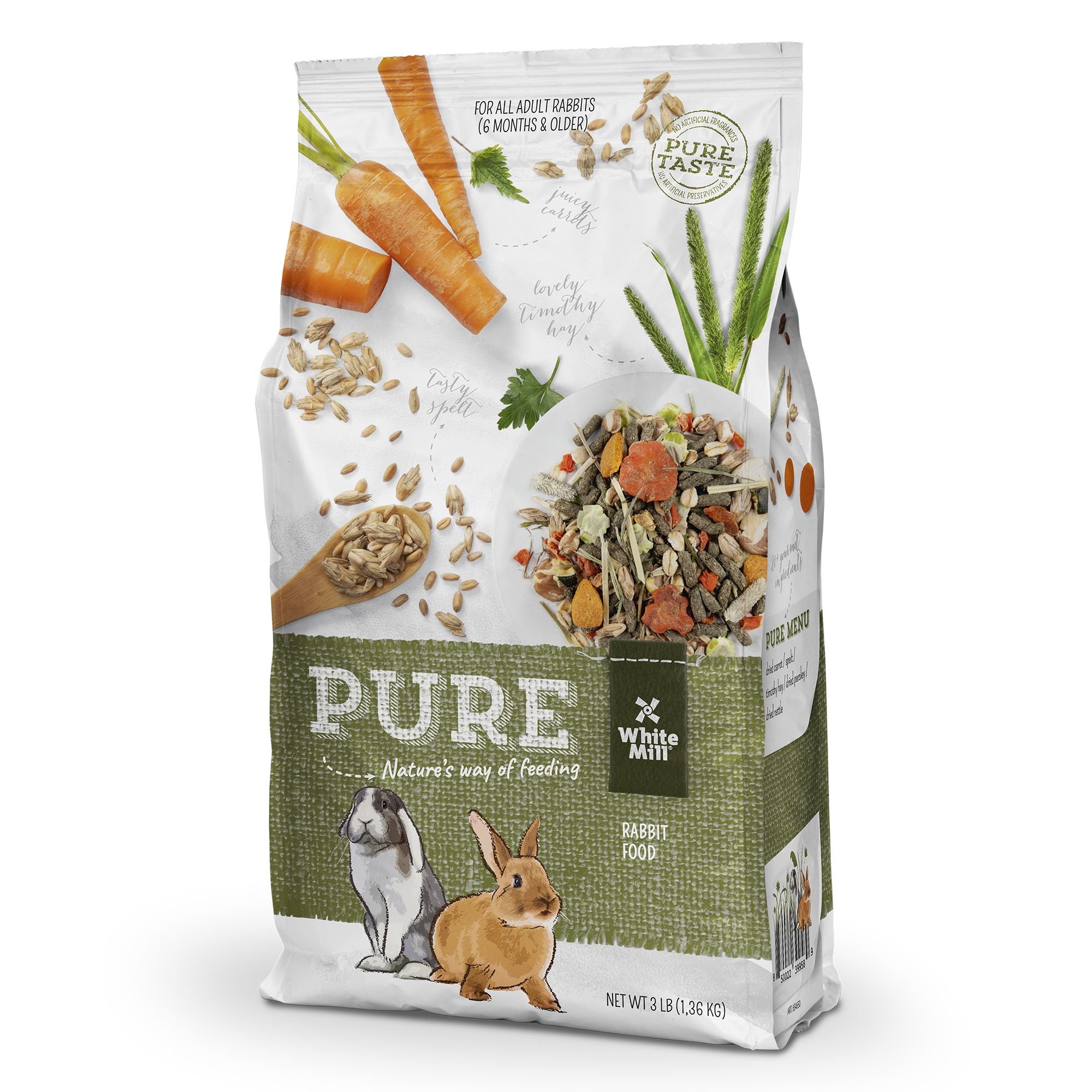 WHITE MILL PURE Rabbit Food, 4.4-lb bag reviews - Chewy.com