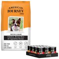 American Journey Protein & Grains Chicken, Brown Rice & Vegetables Recipe Dry Food + Stews Poultry & Beef Grain-Free Canned Dog Food