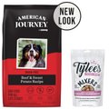 American Journey Beef & Sweet Potato Recipe Grain-Free Dry Food + Tylee's Freeze-Dried Mixers for Dogs, Chicken & Salmon Recipe