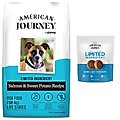 Bundle: American Journey Limited Ingredient Salmon & Sweet Potato Recipe Dry Food + Salmon & Sweet Potato Recipe Limited Ingredient Dog Treats