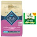 Blue Buffalo Life Protection Formula Small Breed Adult Chicken & Brown Rice Recipe Dry Food + Greenies Teenie Dental Dog Treats