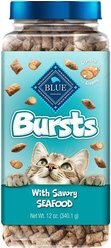 Blue Buffalo Sensitive Stomach Chicken Recipe Adult Dry Food + Bursts with Savory Seafood Cat Treats slide 2 of 9