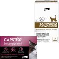 Capstar Flea Oral Treatment, 2-25 lbs + Elanco Tapeworm Cat De-Wormer