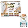 Fancy Feast Gravy Lovers Poultry & Beef Feast Canned Food, 3-oz, case of 24 + Appetizers Light Meat Tuna with a Scallop Topper Cat Treats