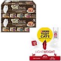 Fancy Feast Savory Centers Canned Food + Tidy Cats Lightweight 24/7 Scented Clumping Clay Cat Litter
