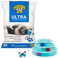 Frisco Cat Tracks Butterfly Toy + Dr. Elsey's Precious Cat Ultra Unscented Clumping Clay Cat Litter