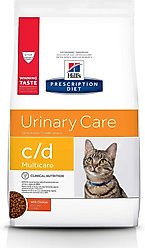 Hill's Prescription Diet c/d Multicare Urinary Care with Chicken Dry + Canned Cat Food slide 2 of 5
