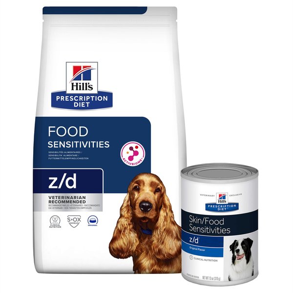 Hill's Prescription Diet z/d Original Skin/Food Sensitivities Dry + Canned Dog Food slide 1 of 7