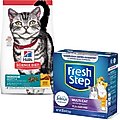 Hill's Science Diet Adult Indoor Chicken Recipe Dry Food + Fresh Step Multi-Cat Scented Clumping Clay Cat Litter