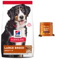 Hill's Science Diet Adult Large Breed Lamb Meal & Brown Rice Dry Food + Zesty Paws 8-in-1 Multivitamin Bites Chicken Flavor Dog Supplement