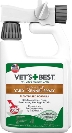 K9 Advantix II Flea & Tick Spot Treatment, 11-20 lbs + Vet's Best Flea + Tick Yard & Kennel Spray for Dogs