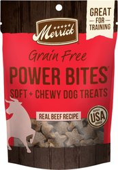 Merrick Grain-Free Dry Food Healthy Weight Recipe + Power Bites Real Texas Beef Recipe Grain-Free Soft & Chewy Dog Treats slide 2 of 6
