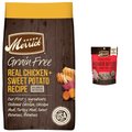 Merrick Real Chicken + Sweet Potato Recipe Grain-Free Adult Dry Food + Power Bites Real Texas Beef Recipe Grain-Free Soft & Chewy Dog Treats