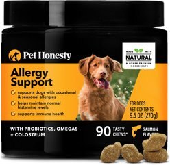 PetHonesty Allergy Support Immunity Strength & Digestive Health + Hemp Calming Anxiety & Hyperactivity Soft Chews Dog Supplement slide 2 of 9