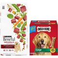 Purina Beneful Originals with Real Beef Dry Food + Milk-Bone Original Large Biscuit Dog Treats