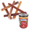 Purina ONE SmartBlend Classic Ground Chicken & Brown Rice Entree Adult Canned Food + Bones & Chews Bully Stick 6" Dog Treats