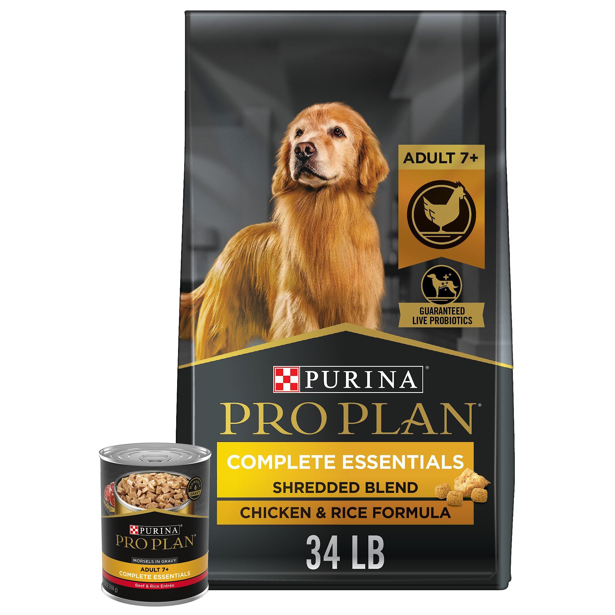 PURINA PRO PLAN Adult 7 Shredded Blend Chicken Rice Formula Dry