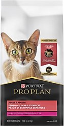 Purina Pro Plan Adult Sensitive Skin & Stomach Lamb & Rice Formula Dry Food + Veterinary Diets FortiFlora Probiotic Gastrointestinal Support Cat Supplement slide 2 of 7